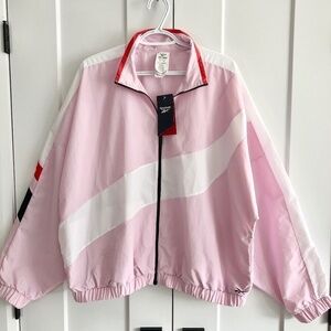 Reebok, Speedwick, Jacket, Pink, Windbreaker, Size, 1X, 16W, New With Tags